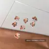 Celebridad de Internet Pila Inferior Taladro Uñas Arte Joyería Destello Corazón Torcido Ovalado Maillard Cristal Pila Taladro Bola Uñas Arte Joyería