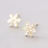 Pendientes de una semana, pendientes de plata 925, pendientes sencillos de moda con pequeños diamantes dorados, 2022, nueva moda al por mayor