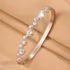 Pulsera Irregular Europea y Americana de Moda Transfronteriza con Cierre, Cuentas Redondas y Diamantes, No se Desvanece, Pulsera Versátil de Acero Inoxidable para Mejores Amigas