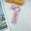 Llavero con placa de acrílico, colgante para mochila escolar, pequeño llavero fresco con texto de viento para niña, decoración, pequeño regalo