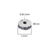 Novo Espaçador de Prata de Lei S925 Micro-Incustado com Zircônia 5,5mm Espaçador de Prata Tailandesa Cravejado com Diamante Pulseira DIY Acessórios para Pulseira