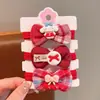 Cuerda para el pelo Roja de Año Nuevo Ankora para Niños Niñas Lazo para el Pelo Lindo Goma Elástica Lazo para el Pelo Cuerda para el Pelo de Niñas Diadema