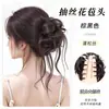 Peruca Coque Orelha de Dragão com Presilha de Garra Integrada, Cabelo Sintético Natural Fofo, Aplique de Coque Alto-Baixo