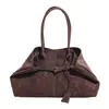 Bolso Tote Retro Simple de Gran Capacidad para Mujer 2025 Otoño Nuevo Versátil Casual de Gama Alta de Hombro Único