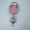 Hebilla Ovalada para Exteriores de Color Sólido Hebilla de Fácil Tirón Hebilla Retráctil de Fácil Tirón Cable de Acero para Tirar Hebilla para Identificación Llavero Retráctil