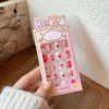 Lindas Pegatinas para Uñas Sanrio para Niños, Pegatinas de Uñas Desgastables, Parches para Uñas de Kuromi, Juguetes de Dibujos Animados para Niños