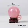 Esfera de Cristal Natural al por Mayor Piedra Cruda de Cristal Esfera de Cristal Pulido con Base Decoración Adorno Regalo para Sala de Estar en Casa