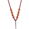 Corda para Pingente de Ágata Vermelha, Corda para Pendurar Pingente de Jade, Cordão de Colar com Pingente de Joia de Jade Fino Tecido à Mão para Homens e Mulheres