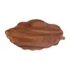 Plato de Postre Creativo con Forma de Hoja de Madera Transfronterizo, Bandeja de Madera para Uso Doméstico, Juego de Té para Sala de Estar, Bandeja para Guardar y Organizar Tetera, Madera Maciza