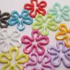 44mm cor de mola flor oca de cinco pétalas macaron brincos de flor oca de cinco pétalas chaveiro acessórios de joias feitos à mão
