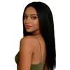 Peluca nueva europea y americana de AliExpress para mujer, tocado de fibra química, flequillo medio yaki, cabello largo y esponjoso, fabricantes en stock, venta al por mayor