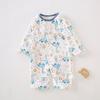 [Fibra de Algodón de Bambú] Ropa para Aire Acondicionado Ropa para Bebé Clase A Gasa Mameluco Delgado para Bebé Trepador en Primavera y Verano