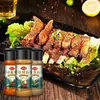 Set de Condimentos para Barbacoa, 7 Botellas, Set Completo para Uso en Casa, Incluyendo Comino, Sal de Pimienta, Pimienta Negra, Chile en Polvo, Condimento, Aderezos y Combinación de Salsas para Dip