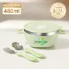 Tazón con Dos Orejas Tazón para Sopa Acero Inoxidable 316L Tazón para Niños Tazón para Alimentar Bebés Juego de Vajilla Antiescaldante con Tapa