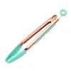 Nuevo set mini de silicona para cocina, sartén antiadherente de una sola pieza, espátula de silicona, espátula, herramientas para hornear color oro rosa