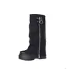 Botas Altas de Suela Gruesa para Aumentar la Altura para Mujer, Nuevo Estilo de Verano 2026, Circunferencia de Pantorrilla Grande, Botas Hasta la Rodilla, Modernas para Figuras Pequeñas