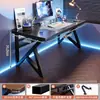 Mesa de computador, mesa de trabalho, conjunto de mesa e cadeira para jogos em casa, mesa simples para quarto, estação de trabalho, mesa de estudo, mesa de escritório para apartamentos de aluguel
