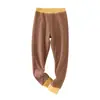 Pantalones térmicos para niños, Clase A, pantalones de algodón gruesos de tres capas para invierno para niños y niñas, pantalones térmicos de ropa interior para niñas, leggings forrados de polar para niñas
