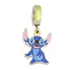 Pingente de Aço Titânio Stitch DIY Aço Inoxidável Desenho Animado Stitch Colar Pulseira Acessórios de Furo Grande Ins Fronteira Europeia e Americana