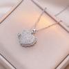 Collar para Mujer Doble Capa Amor Moda Abrir Nicho Sentido del Diseño Celebridad Cibernética Elegante Cadena Clavícula Collar Ins Accesorios