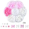 Siete Parches Joyería para Arte de Uñas Flor Mixta Lazo Parche Aurora Oso Pedrería Perla Decoración de Uñas Lentejuelas Diamante