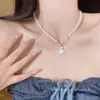 Collar de Perlas y Estrellas para Mujer, Diseño de Nicho Moderno, Lujo Ligero, Cadena Dulce y Fresca para Clavícula, Nuevo Modelo 2026 Cadena para el Cuello