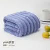 Novo conjunto de toalha de banho e touca para secar o cabelo em cores de doce para adultos, mais absorvente, respirável e confortável que o algodão puro