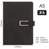 Conjunto de Caixa de Presente com Logotipo Personalizado para Caderno Caderno de Alta Qualidade com Fivela em Forma de U A5 Livro de Registro para Reuniões de Trabalho