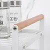 Estante de almacenamiento de cocina de encimera estante de almacenamiento de ollas de piso para el hogar estante para ollas en capas para gabinete de fregadero multifuncional