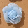 Estilo Chica Dulce Cremoso Lindo Reductor de Edad Malla Camelia DIY Pin Lateral Lazo para el Cabello Accesorio para el Cabello Corsage Ropa Accesorios Florales