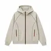 Venta al por mayor de nuevos estilos de sudaderas para hombre para otoño e invierno, con diseños de bloques de color estilo americano, sudaderas tipo cárdigan abiertas por delante y sudaderas unisex
