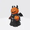 Decoración de Escritorio de Calabaza Diabólica de Halloween de Resina para Halloween