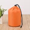 Bolsa Cilíndrica Xadrez de Poliéster para Pacote, Tenda de Emergência para Armazenamento, Cordão de Nylon para Apertar, Embalagem com Pinça, Fornecimento Direto da Fábrica