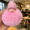 Llavero Colgante de Muñeca de Peluche Genuina para Dormir de Moda Lindo Regalo para Pareja Juguete de Muñeca Femenina Decoración para Mochila