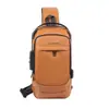Bolso de Pecho Transfronterizo de Nuevo Estilo para Hombre, Moderno y a la Moda, Gran Capacidad, Transpirable, Elegante Bolso de Hombro, Bolso Cruzado, Bolso de Cintura Casual Simple
