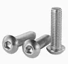 En Stock Tornillos de Acero Inoxidable 316 Iso7380 Cabeza Avellanada Hexagonal M3-M10 Tornillos de Cabeza Semiredonda Hexagonal