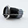 Interruptor de Botão Metálico Preto Oxidado de 3 Pinos com Travamento Automático Cabeça Plana 16mm Botão de Partida 12/16/19/22mm