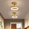 Lâmpada de Teto LED Simples Moderna para Corredor de Corredor Círculo Duplo Banheiro Entrada Varanda Luz de Entrada Lâmpadas Escandinavas