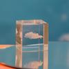 Patrón de Cubo de Cristal 3D Corazón de Nube Nube Luz Nocturna Brillante Regalo Creativo Decoración de Escritorio de Dormitorio Luz de Ambiente