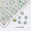 Bolsa de Polvo de Diamante para Uñas Verde Explosivo Punta Redonda Concha de Mariposa Forma Especial Recubrimiento de Lujo K9 Lote Completo Joyería de Uñas Diamante