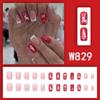 Inverno doce desenho animado Natal desgaste unha floco de neve Papai Noel manicure falso unha remendo coleção de Natal