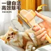 Pente para Cães e Gatos para Desembaraçar e Remover Pelos Soltos, Pente Autolimpante para Grooming de Pets para Massagem e Remoção de Pelos