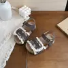 Sandalias Retro Florales Estilo Coreano para Niños Birkenstock Verano 2026 Nuevas Elegantes Cómodas Sandalias de Punta Abierta Sandalias de Princesa