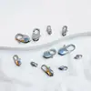 Fivela de Mola Polida de Aço Inoxidável Cauda de Peixe Acessórios para Joias DIY Ferragens Conexão de Colar Pulseira Fivela Japonesa Atacado