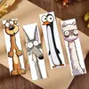 30 piezas de marcapáginas divertidos de animales, estilo caricatura, papelería creativa para diarios, marcadores de lectura para estudiantes, marcapáginas de papel exquisitos