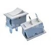 Interruptor basculante blanco KCD1, 2 pies, 2 marchas, 15 x 21 mm, pequeño interruptor de encendido blanco