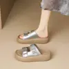 Zapatos Birkenstock Nuevo Estilo Verano 2026, Pantuflas de Suela Gruesa para Mujer, Pantuflas Casuales de Playa de Suela Suave y Plana