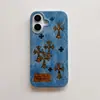 Funda de Mezclilla con Patrón Cruzado Adecuada para Apple iPhone 17 Pro Max, 16 Pro y 15 Pro, Anticaídas