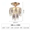 Candelabro Pequeño de Cristal Estilo Americano, Luz para Pasillo, Luz para Corredor, Luz para Entrada, Luz para Vestidor, Lámpara de Techo de Cristal Estilo Europeo, Luz Decorativa, Lujo Ligero