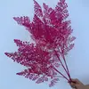 Atacado do Fabricante Folhas Grandes de Samambaia Folhas Simuladas de Cipreste Arranjo de Flores de Casamento com Folhas Teto do Salão de Casamento Hotel Decoração Suave Casa